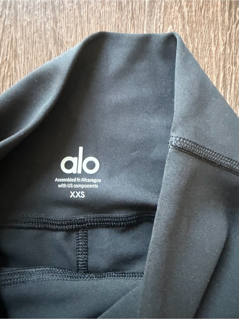 ALO Yoga Airlift Black Leggings XXS